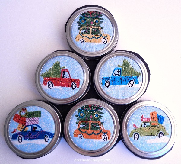 Fun and Easy to Make Mason Jar Lid Christmas Ornaments - Laying out the tree hanger - AnExtraordinaryDay.net