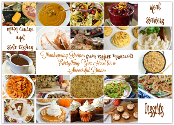 Thanksgiving Recipes from Project Inspire{d} Everything You Need for a Successful Dinner -at AnExtraordinaryDay.net