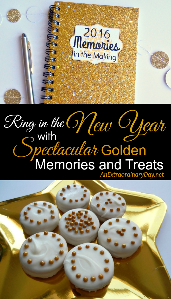 New Year's Eve - Spectacular Golden Memories and Treats and Blog Hop - AnExtraordinaryDay.net