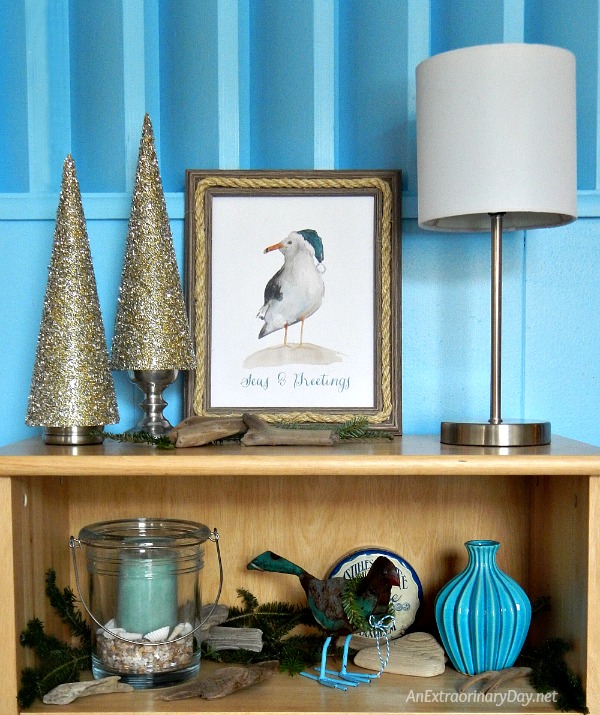 This is the Year for Easy to Make Coastal Christmas Decor That's Fun Whimsical and Easy on the Budget at AnExtraordinaryDay.net