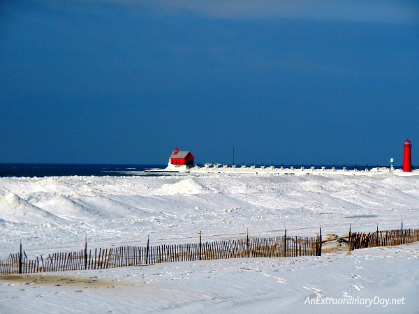 Icy beach at Grand Haven - Devotional Mediation from Scripture... 2 Chronicles 20:17