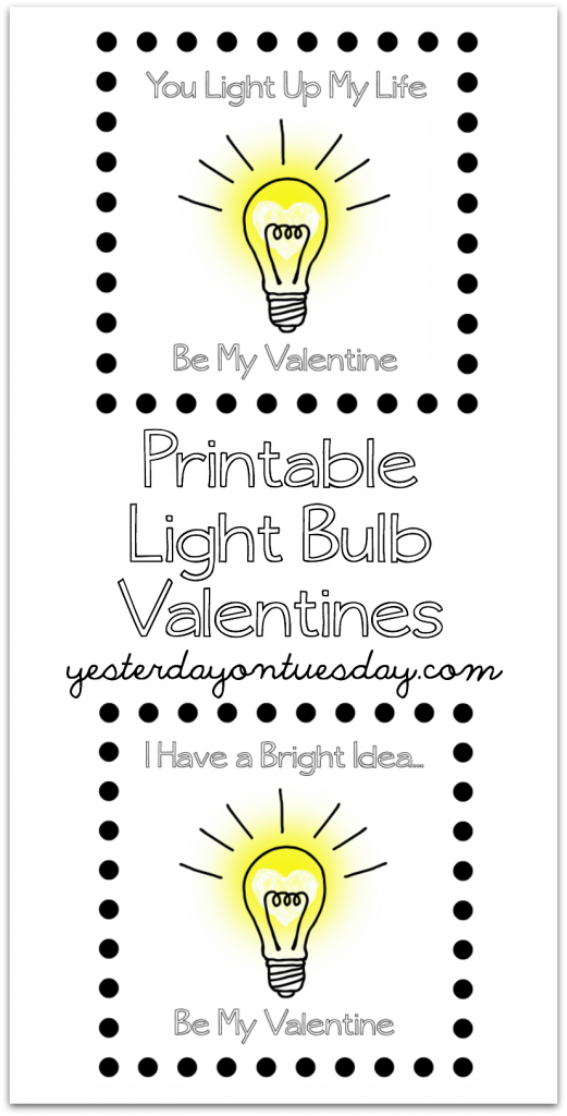 This is not your usual red and pink Valentine Gift Idea! Bright someone's day with an extraordinary and delicious candy-filled light bulb gift and printable Valentines.