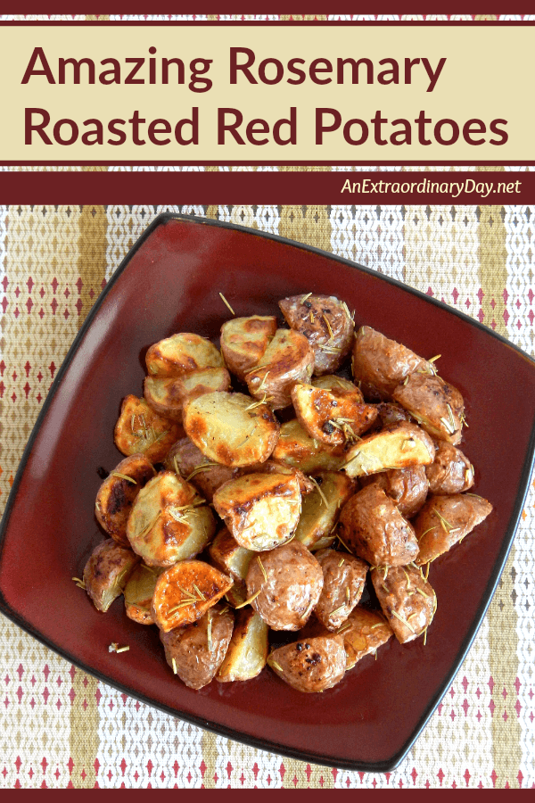 Your family and guests will definitely want to see repeats of this mouthwatering recipe for quick and easy Rosemary Roasted Red Potatoes. PLUS... don't miss another 40 potato recipes. Pin it NOW to remind you to cook it later! 