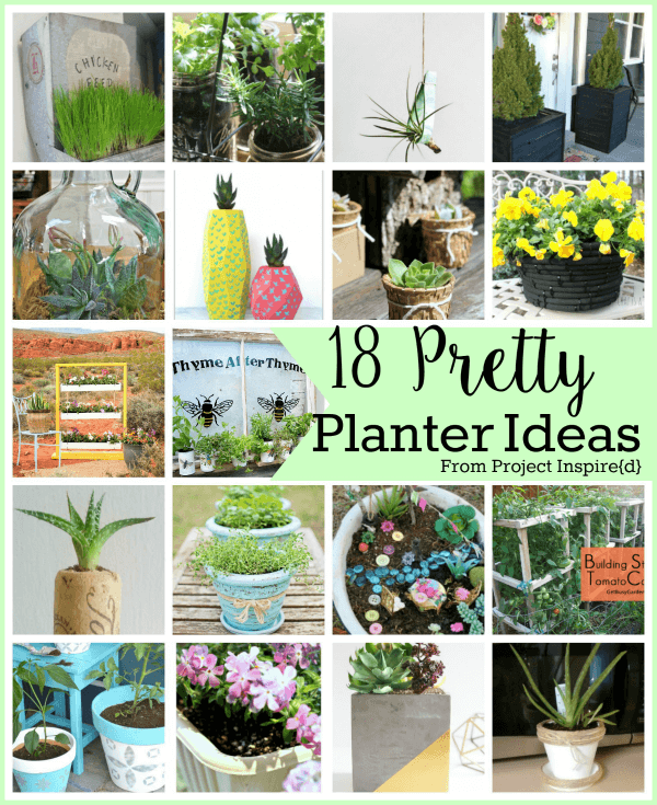 18 Creative Planter Ideas to Pretty up the Patio from Project Inspire{d} featured at AnExtraordinaryDay.net