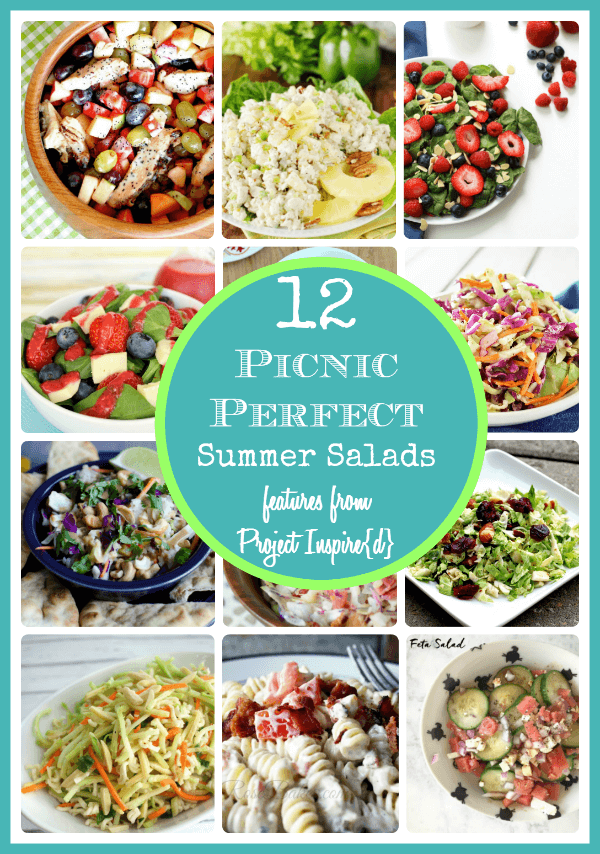 Picnic Make it Perfect with a Yummy Summer Salad - 12 Delicious Recipes to Pin. One for every week of the summer. - AnExtraordinaryDay.net