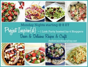 Yummy Summer Salad Recipes at Project Inspire{d} Link Party - AnExtraordinaryDay.net