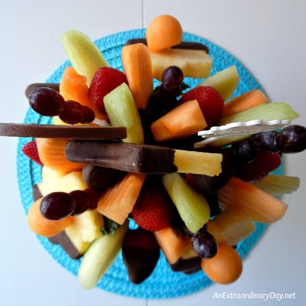 Colorful Edible Arrangement Birthday Bouquet and SO Delicious and Fresh - AnExtraordinaryDay.net