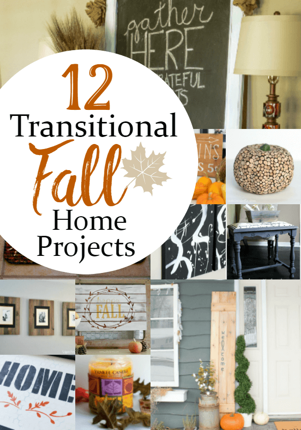 You'll love these 12 Transitional FALL Ideas for your Home Decor! It's time to get your DIY hat on, but first pin it to remember!