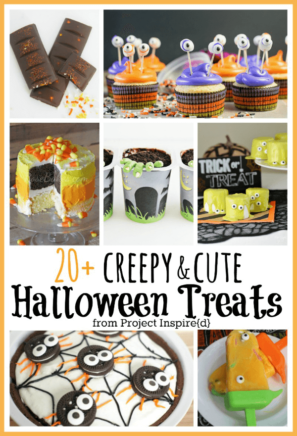 Need ideas for your party or just want to WOW your co-workers or friends on Halloween? Check out these 20 + Ways to Make Cute and Creepy Treats for Halloween. Click on through for some seriously fun and creative ideas shared at AnExtraordinaryDay.net