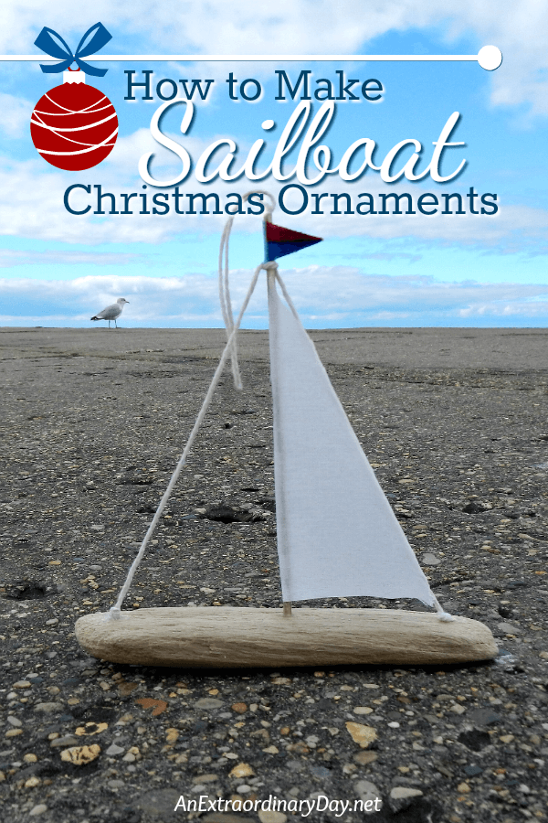 Create a Christmas Tree Full of Handmade Sailboat Christmas Ornaments with this Easy Tutorial from AnExtraordinaryDay.net