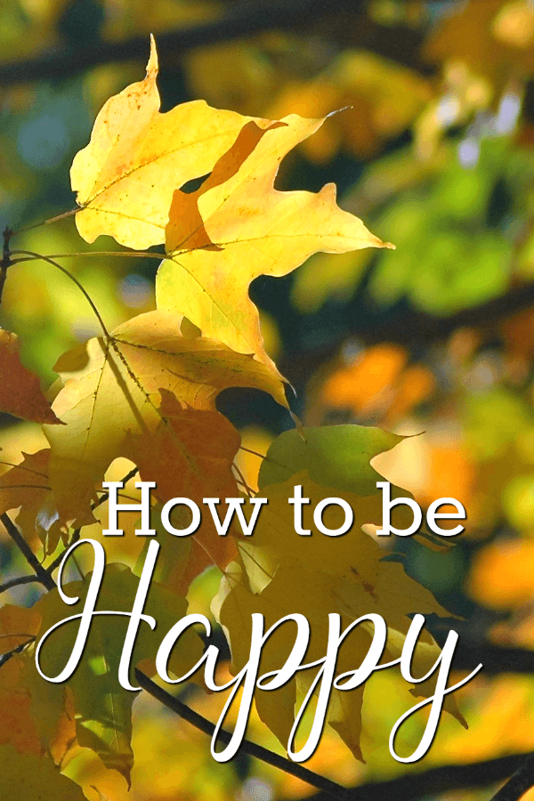 You want to know how to be happy. Here's the answer to that burning question...