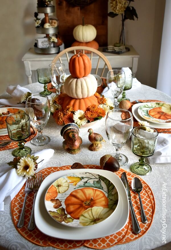 DOLLAR TREE TABLE SETTING, DIY DOLLAR TREE BLACK, GOLD AND WHITE TABLE S