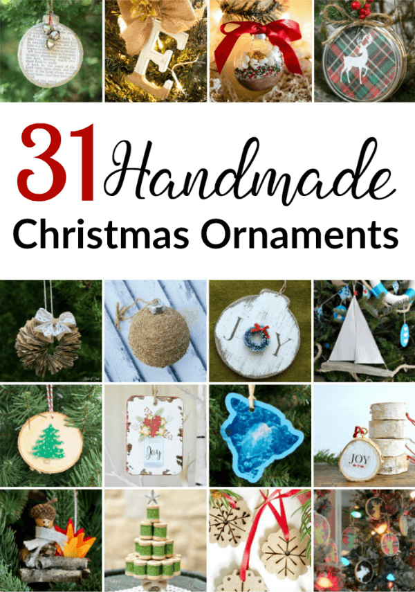 31 Easy Handmade Christmas Ornaments to Decorate the Tree or Give as Gifts this Christmas...