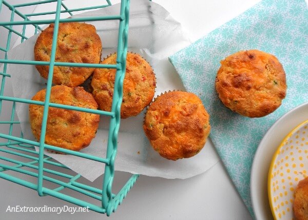 Treat your family and guests with a quick easy breakfast of cornbread muffins