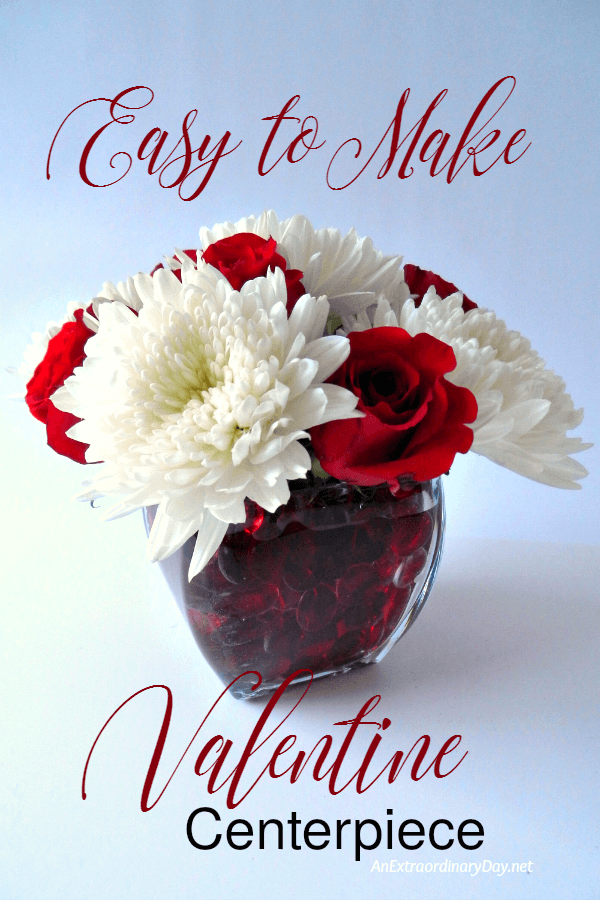 Stunning Valentine's Day Centerpiece that's easy to make in a flash