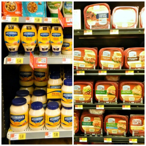 Shopping Walmart for Hellmann's Real Mayonnaise and Hillshire Farms Honey Ham #shop