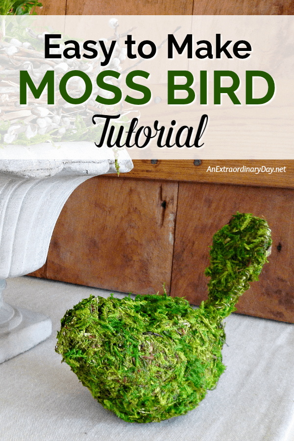 How to Make a MOSS BIRD with this EASY Tutorial