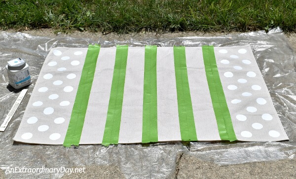 Painted Canvas Floor Cloth Rug Tutorial 