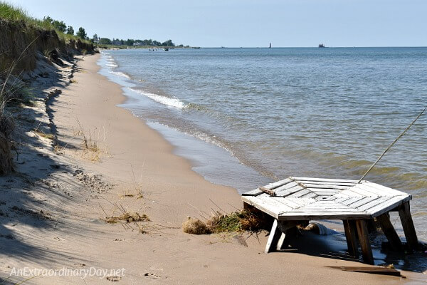 Lake Michigan PHOTOS and a Devotional about How to be Content