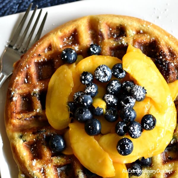 Make Sunday Brunch Amazing with this Recipe for Very Blueberry Waffles 