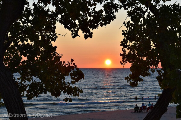 Sunset over Lake Michigan - Every day a new creation of God