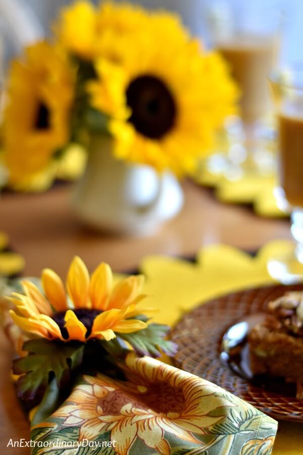 DIY Ideas for a Sunflower Themed decorations and centerpieces that a fun and simple for birthdays, luncheons, rehearsal dinners, showers, and a sweet tea 