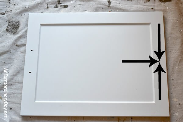 Tutorial and Tips for making a modern farmhouse tray from a cabinet door