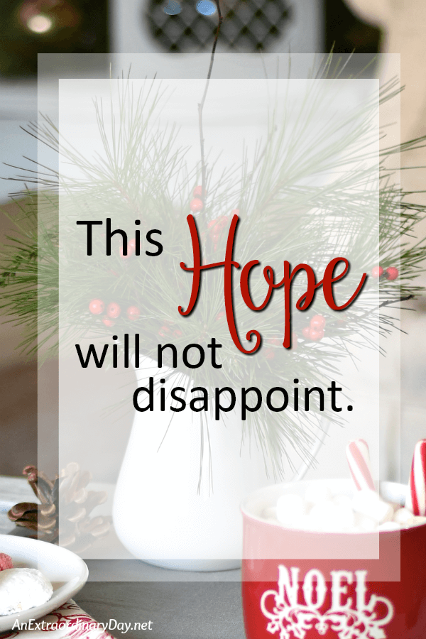 Looking for HOPE this Christmas There is a HOPE that will not disappoint. Don't miss this inspiration to revive your spirit. 