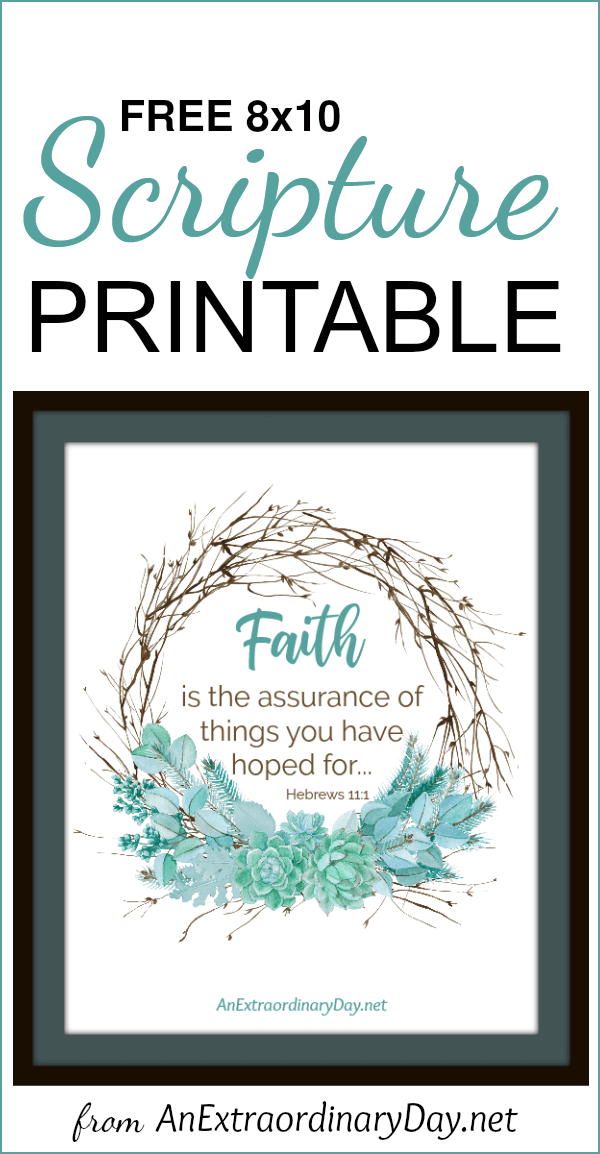This Free Faith Scripture Printable provides inspiration for women to keep the faith each day.  