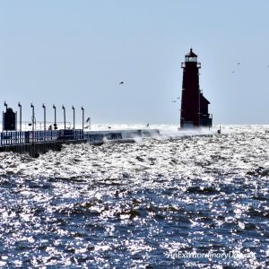 Lake Michigan Lighthouses at Grand Haven's Pier - A Love Life Devotional - AnExtraordinaryDay.net