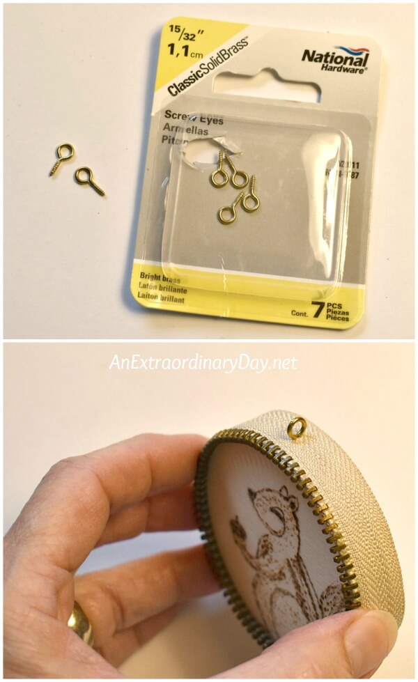 Package of Screw Eyes - Ornament trimmed with screw eye attached - AnExtraordinaryDay.net